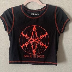 Hot Topic Black and Red Graphic Kids Tee